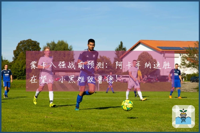 蒙卡八强战前预测：阿卡辛纳速胜在望，小黑难敌鲁德！
