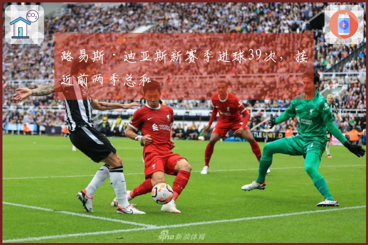 路易斯·迪亚斯新赛季进球39次，接近前两季总和